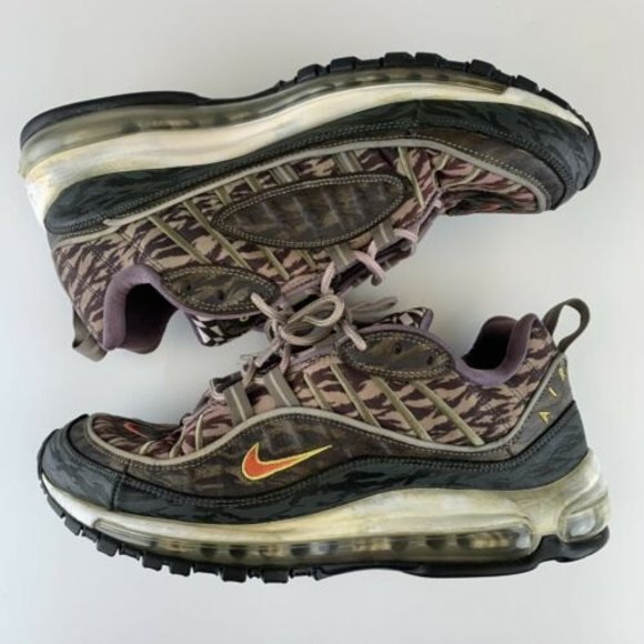 Nike Air Max 98 AOP Camo Mens Size 12 AQ4130-200 Rare - Picture 4 of 12